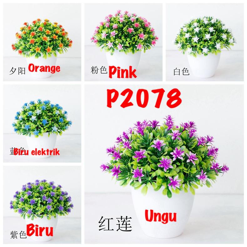 COD / TF11 POT TANAMAN  BUNGA HIAS BUNGA DEKORASI RUANGAN BUNGA PLASTIK HIAS P2078-3
