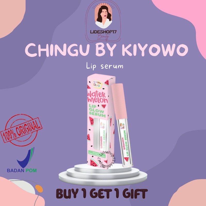 (READY STOCK) Watermelon Lip Glow Serum Chingu by Kiyowo | Lip Serum Chingu