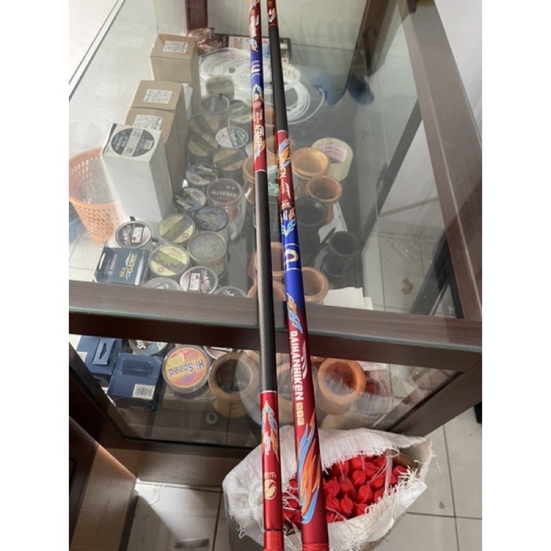 Joran Tegek Kaku Daihan Hiken Carbon Ruas 85cm 270 - 540  Ringan