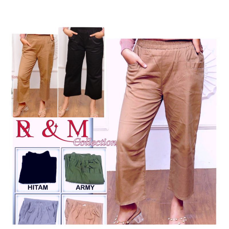 willow pants/celana kulot kekinian wanita ukuran 3L-4L/celana catton tuwill strid