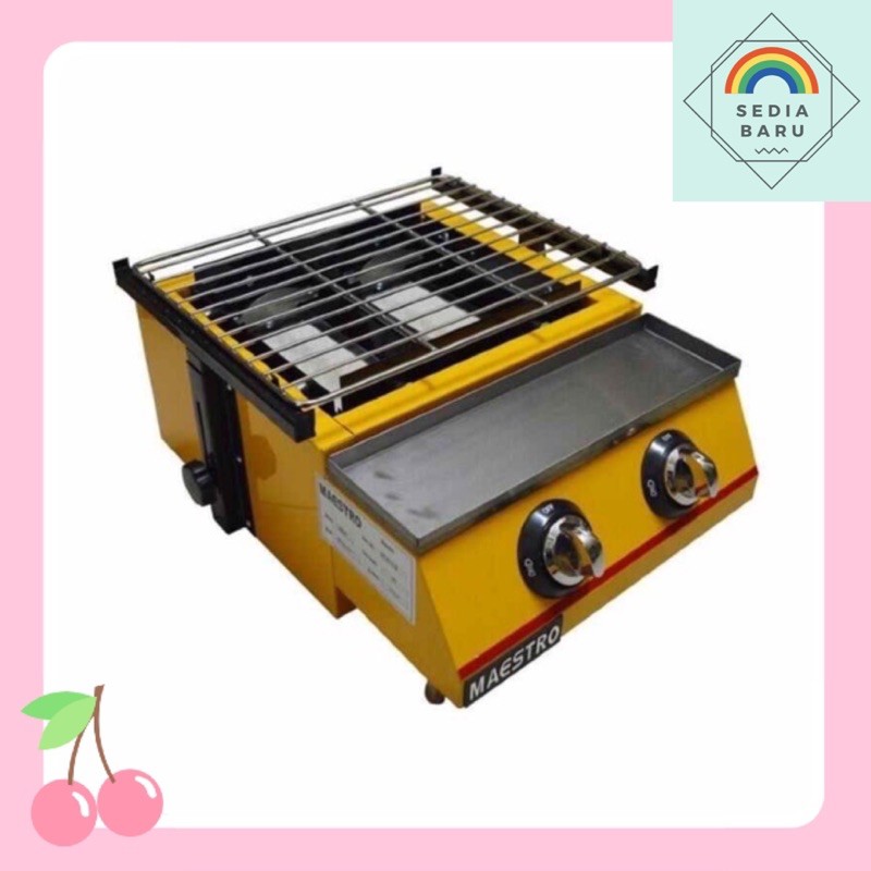 KOMPOR GAS MAESTRO 2 BURNER KOMPOR PEMANGGANG SOSIS 2 Tungku