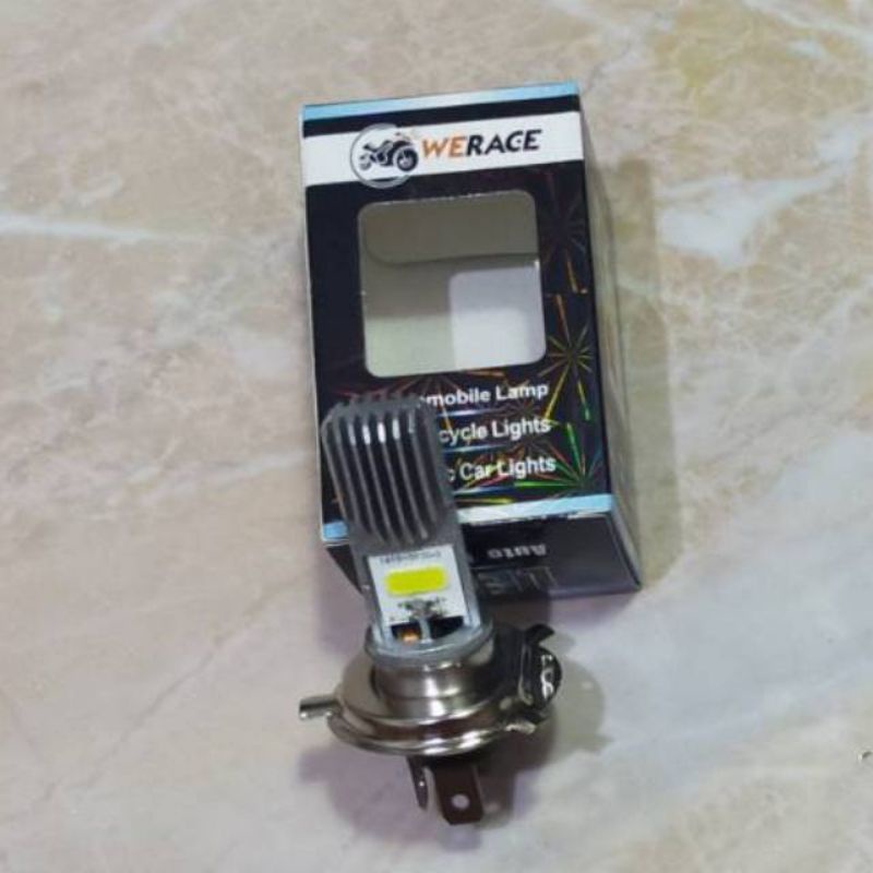 Lampu depan 2 sisi h4 acdc nyala putih terang