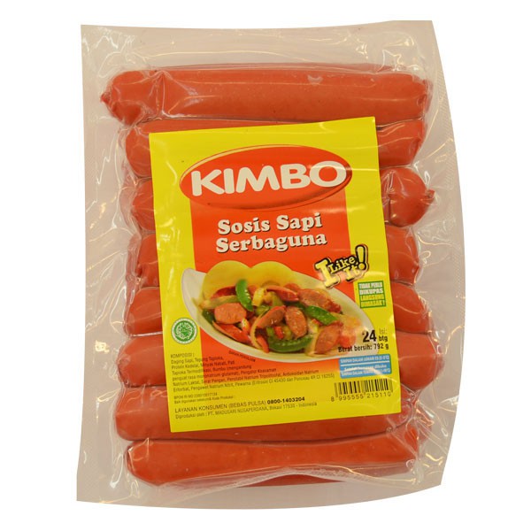 

Kimbo Sosis Sapi Serbaguna 24 Pcs