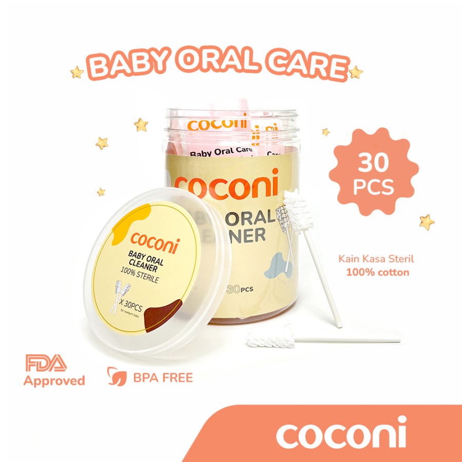 Coconi Baby Oral Cleaner Gauze Stick | Kain Kasa Steril