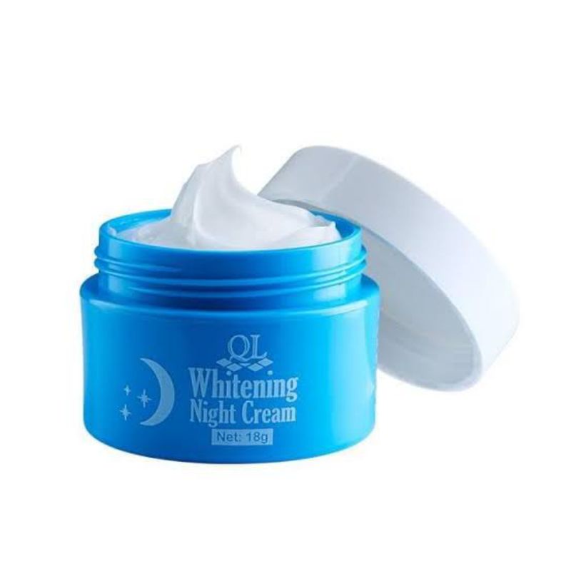 QL Whitening Cream, 18 gr - Pelembab Wajah Siang dan Malam