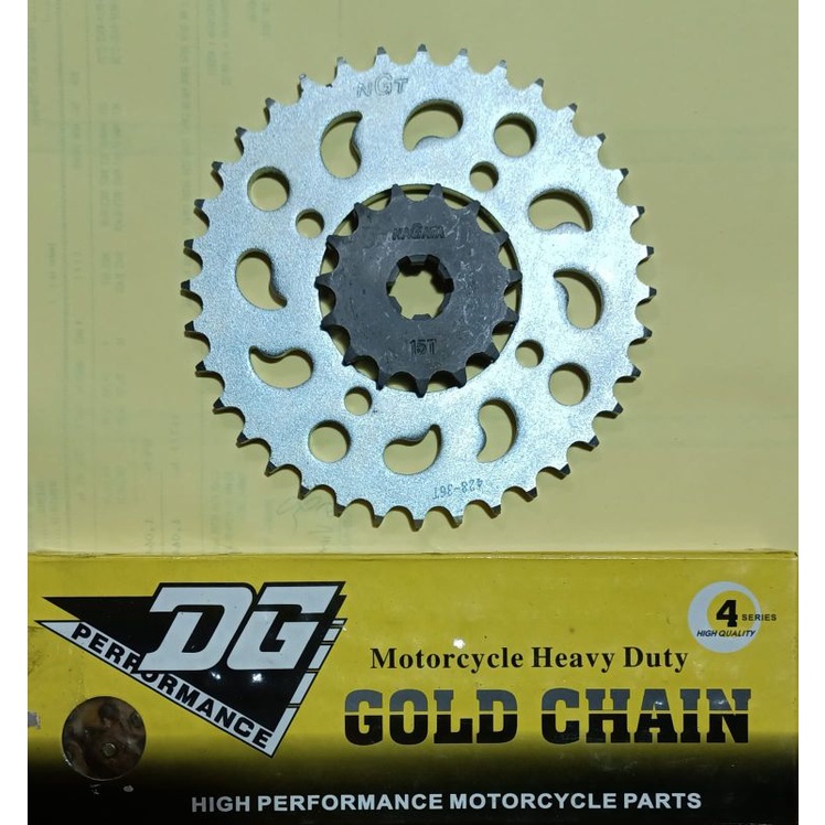 GEAR GIR SET NAGATA 428-15/36/110L YAMAHA RXKING FIZR JUPZ