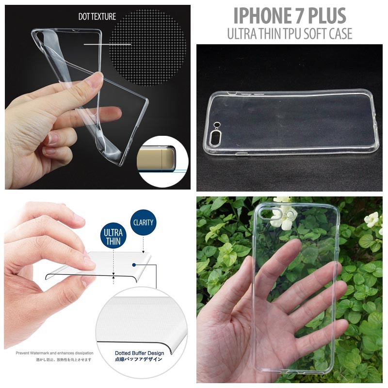 Iphone 7 Plus 8 Plus - Ultra Thin TPU Soft Case