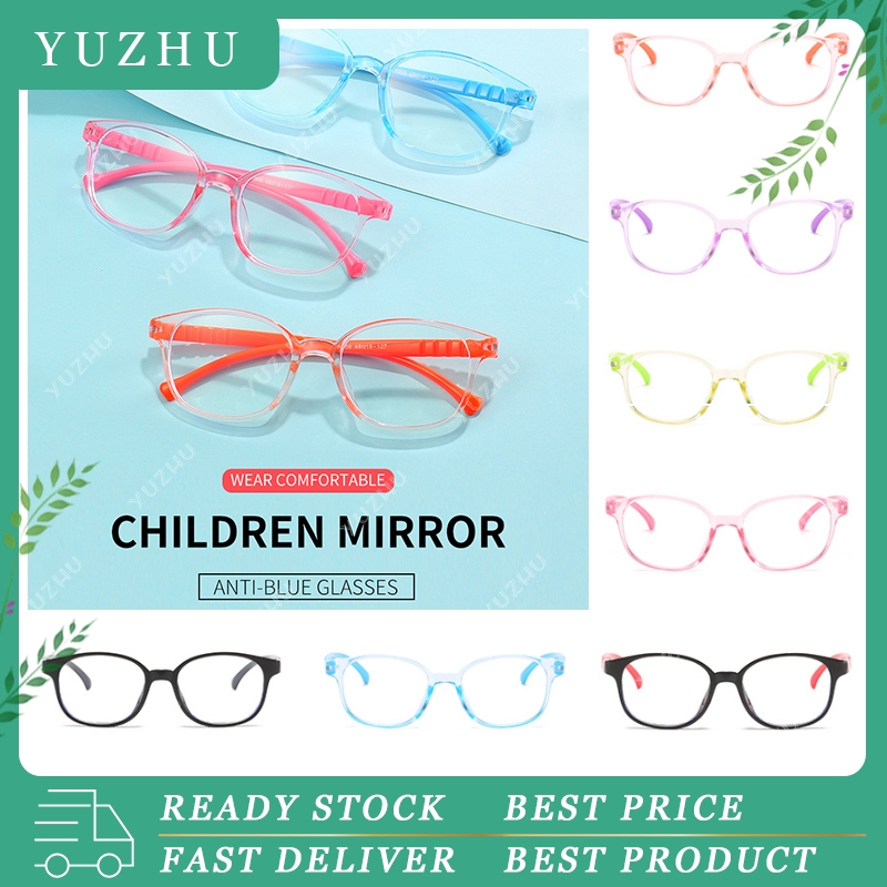 (YUZHU) COD Ready Stock Kacamata Anti-radiasi Kacamata Anak Anak Kacamata Optik Kacamata Mata Kucing