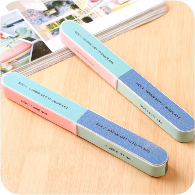 Nail Buffer Kuku 7 Sisi Buffer 7 Step Nail File Manicure Tool