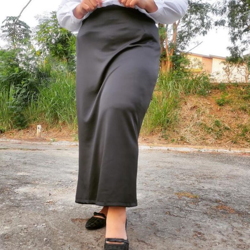 𝔂𝓾𝓶𝓪 ROK SPAN SCUBA JUMBO PANJANG BIG SIZE//ROK KERJA WANITA UKURAN BESAR