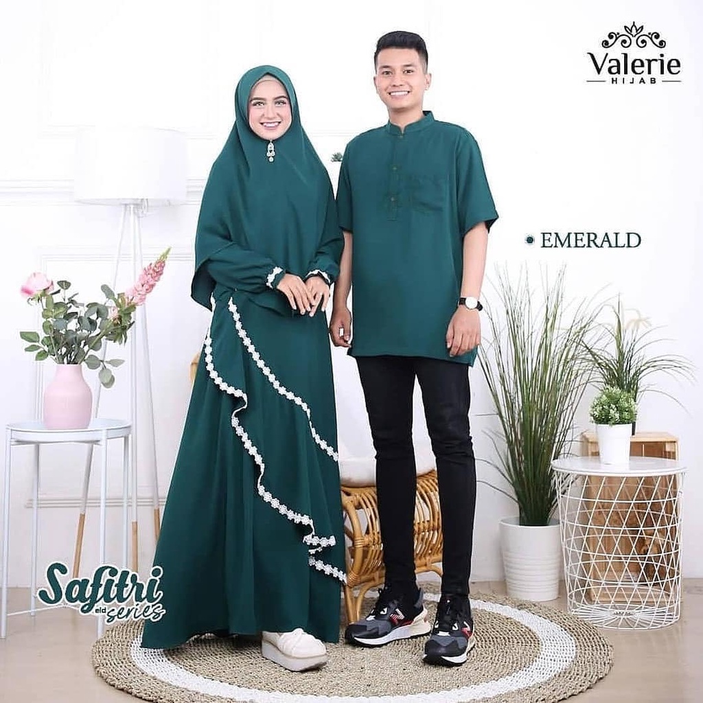 SAFITRI COUPLE KAIN MOSSCRAPE MIX BRUKAT ( GAMIS WANITA + KEMEJA PRIA )  BAJU COUPLE SIMPLE KEKINIAN COCOK SEGALA AKTIFITAS BAJU COUPLE 2022