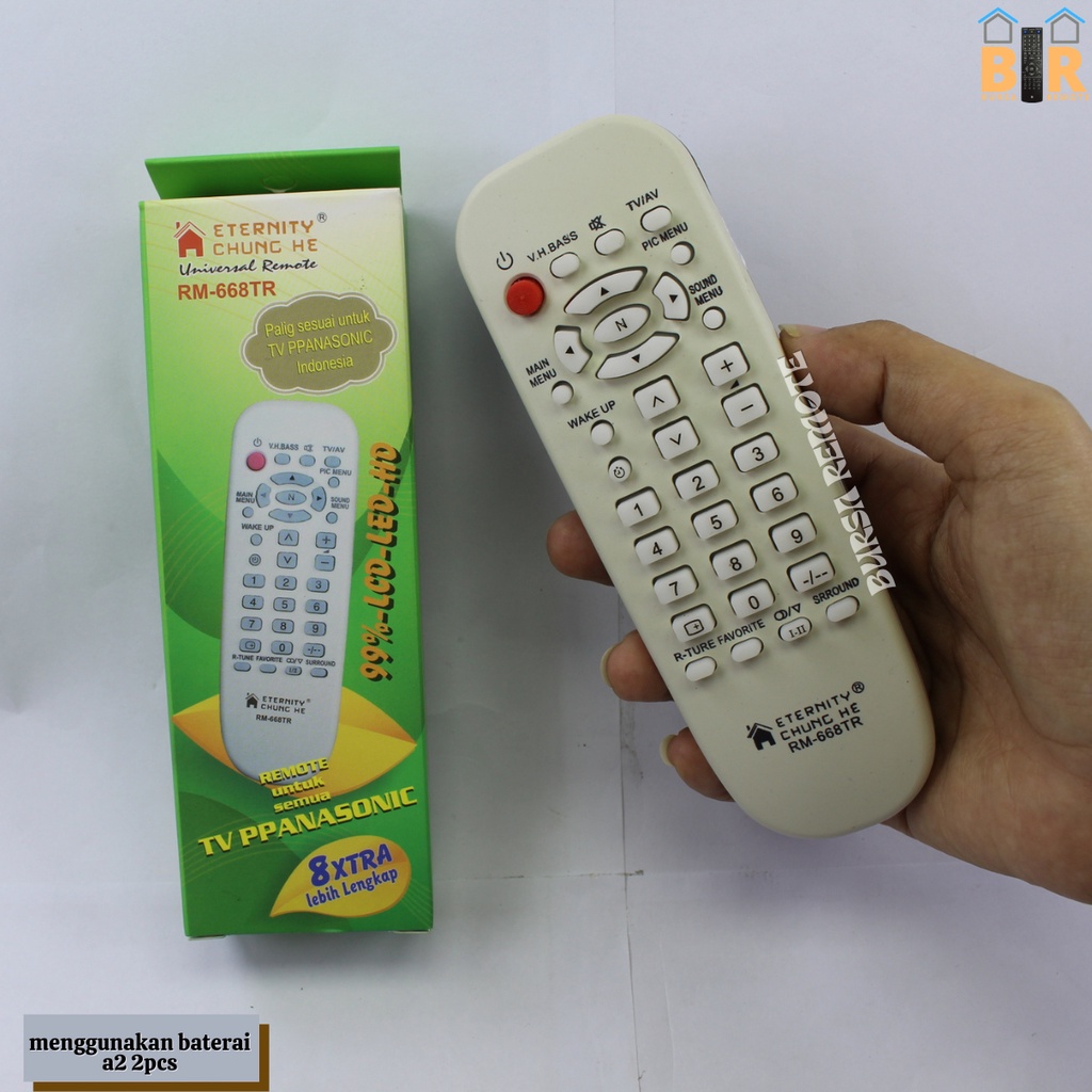 Remot / Remote TV Panasonik Tabung MULTI CHUNGHE tanpa setting series