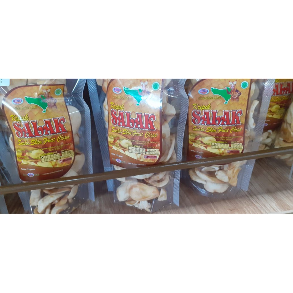 KERIPIK SALAK/SNAKE SKIN FRUIT CHIPS RIRIS ASLI BALI 75gr