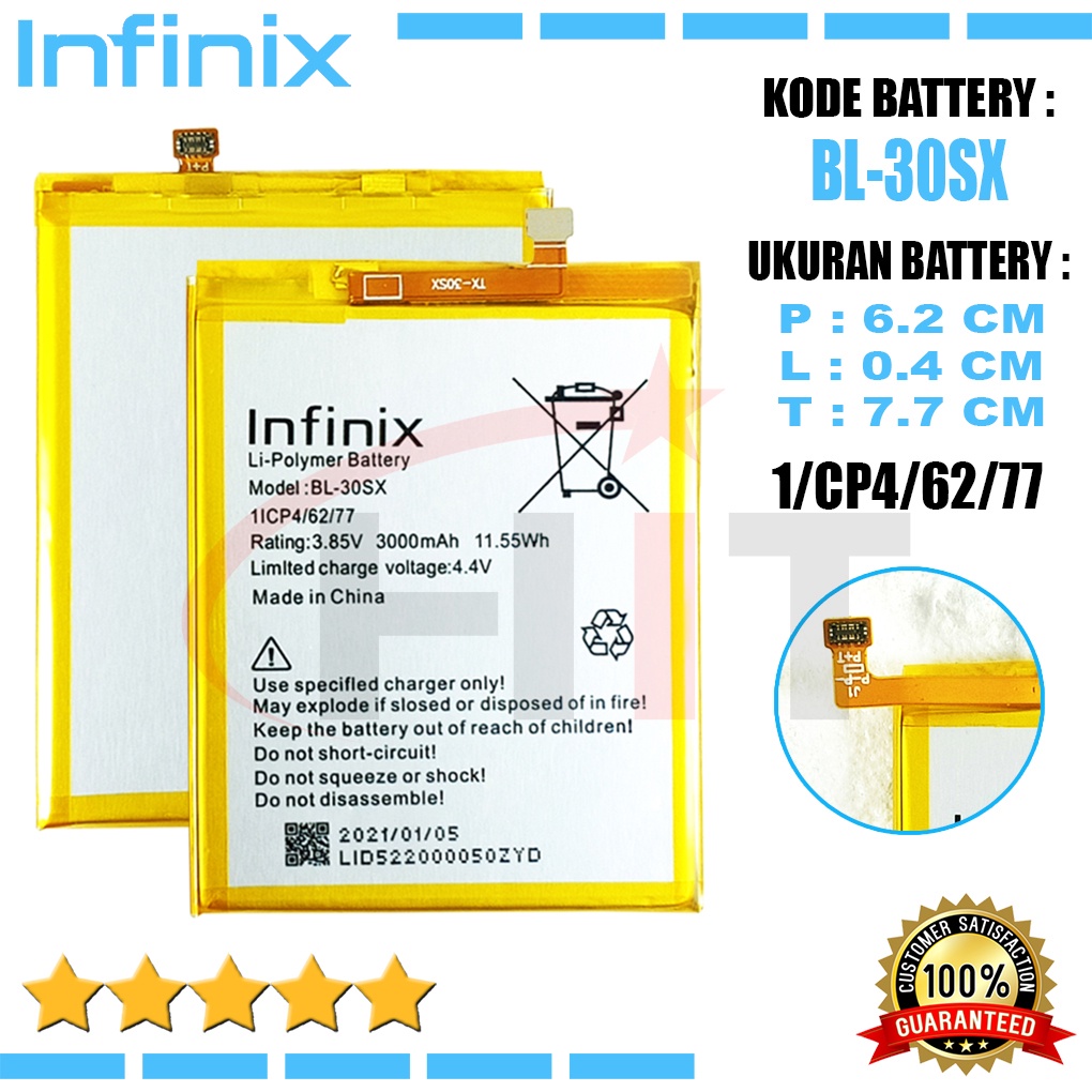 Baterai Battery Ori INFINIX S2 / S2 PRO X522 BL-30SX BL30SX