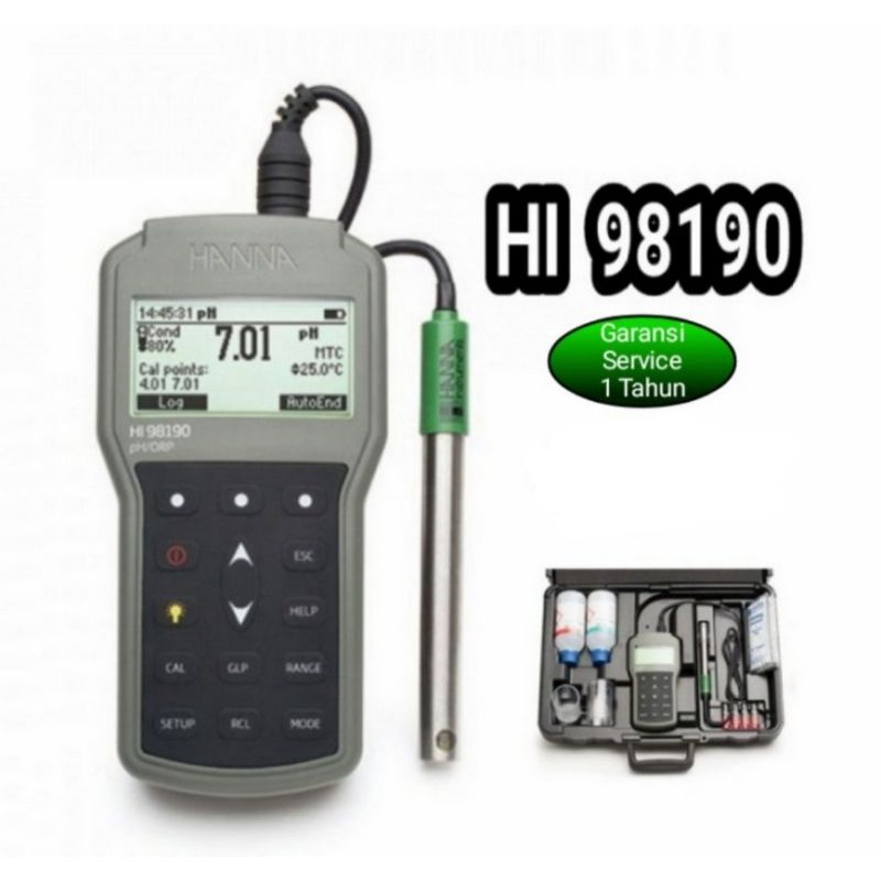 Hanna instruments HI 98190 Professional Waterproof Portbl pH/ORP Meter