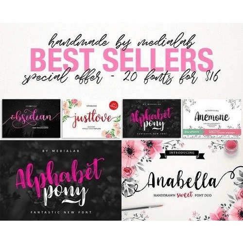 Best Sellers Font Bundle