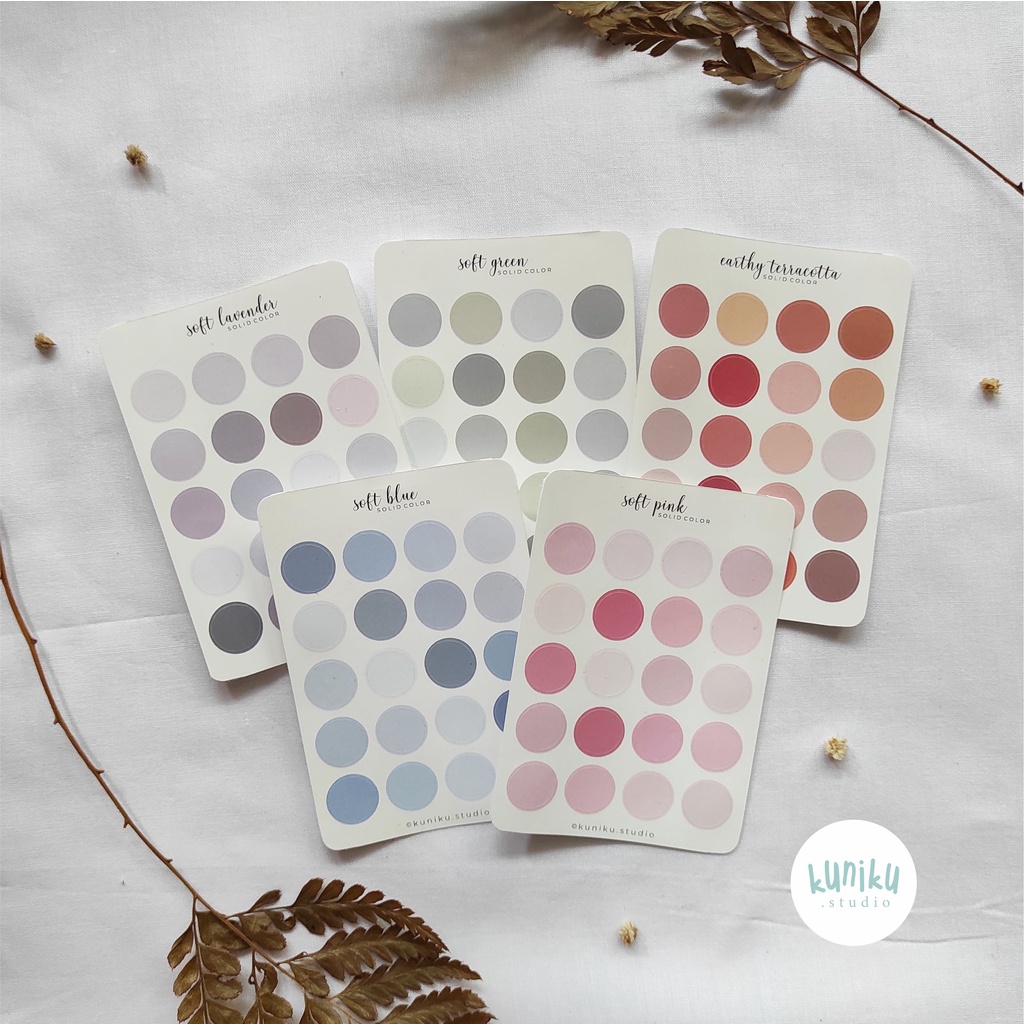 

kuniku.studio - stiker dots soft colour