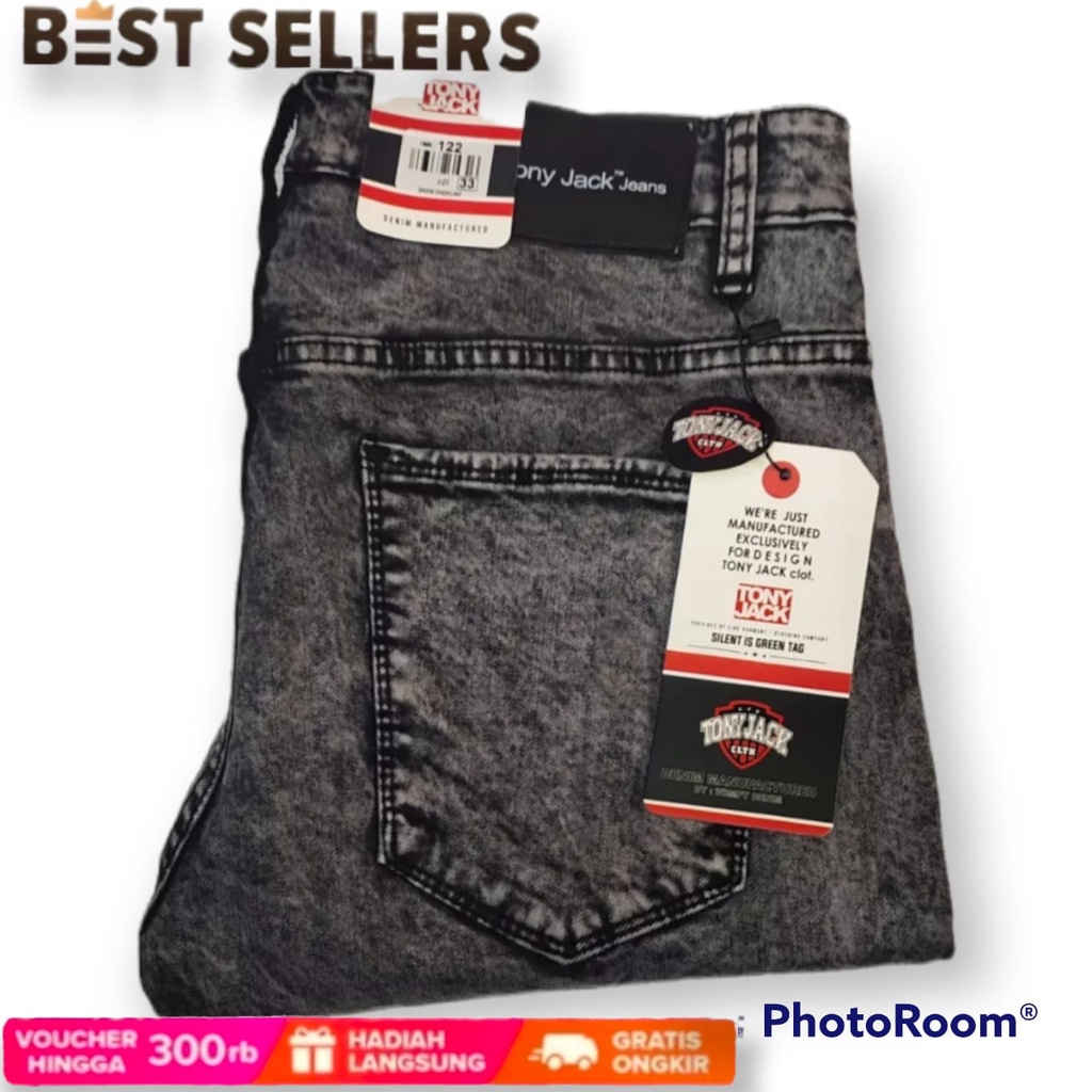 celana tony jack emblem fashion pria/celana skinny ripped terlaris