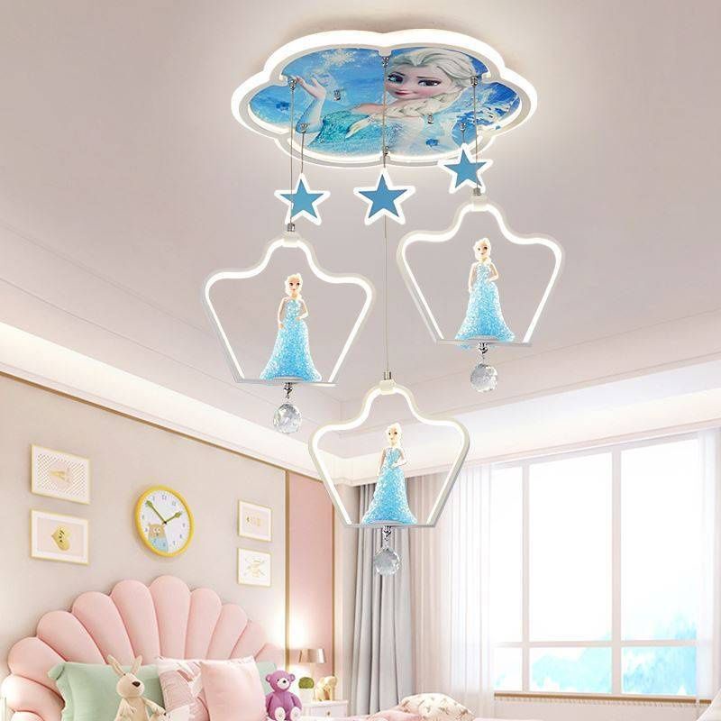 LAMPU GANTUNG LED KAMAR ANAK PEREMPUAN FROZEN NBL29581