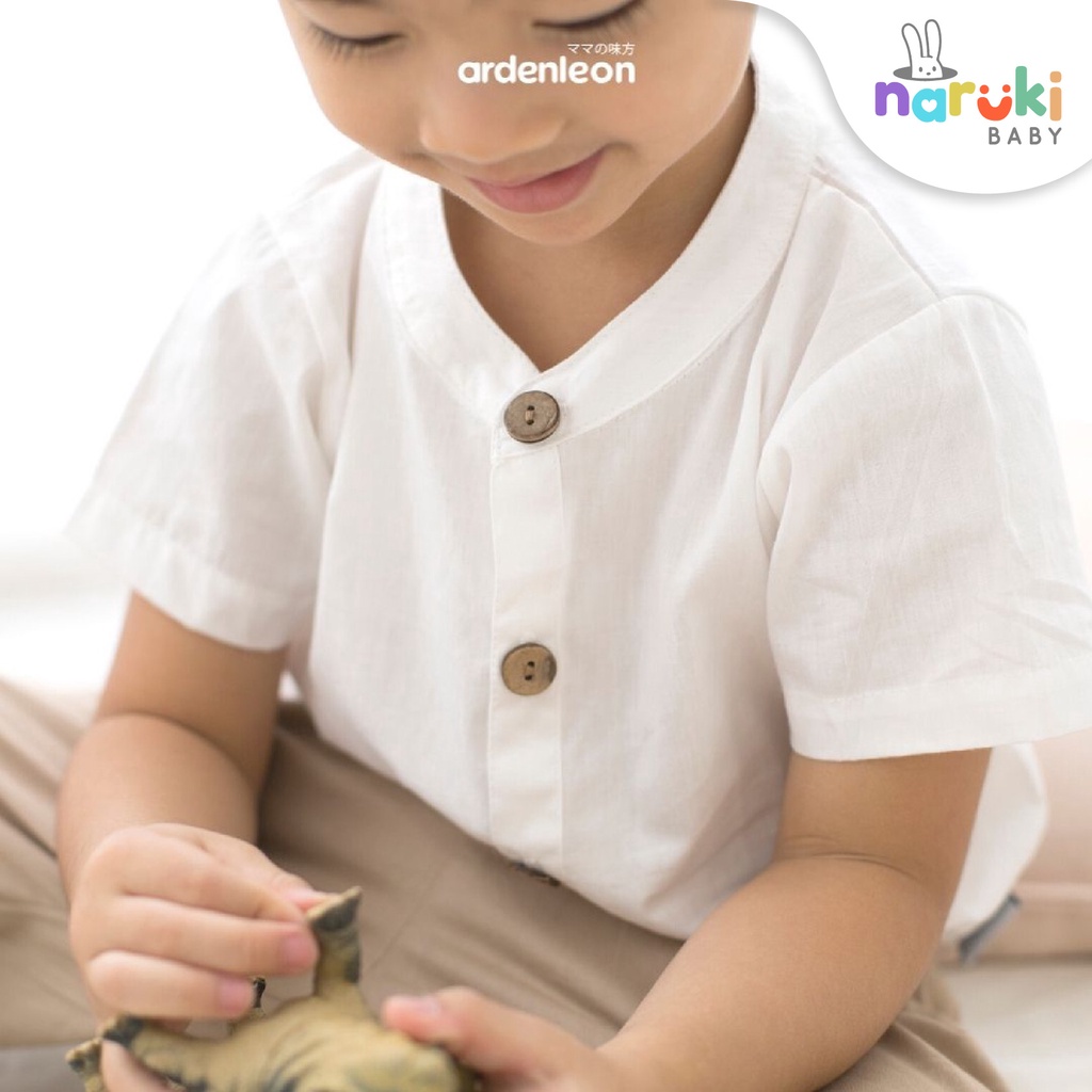 Ardenleon Boy Aslan Button Shirt Arden Leon Baju Atasan Anak Laki-laki