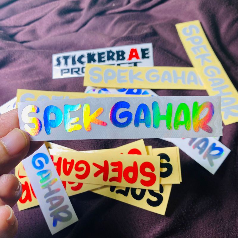 STICKER CUTTING SPEK GAHAR 1 pcs