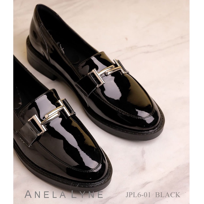 ANELA LYNE BLONDIE SEPATU LOAFERS GLOSY  PL6-01 ORIGINAL