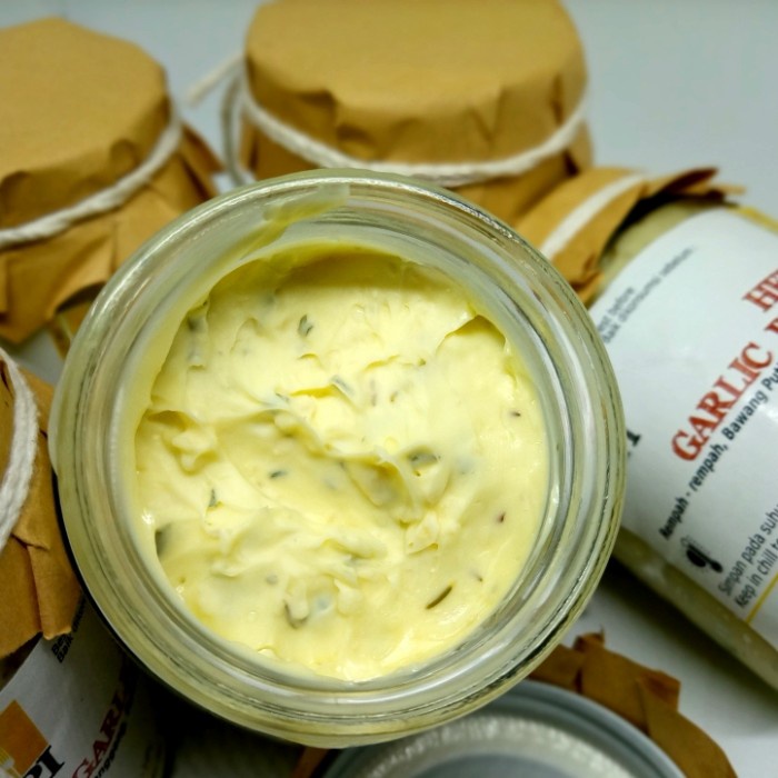 

butter-mentega- herbs garlic butter new zealand original@250gram by.vipi -mentega-butter.