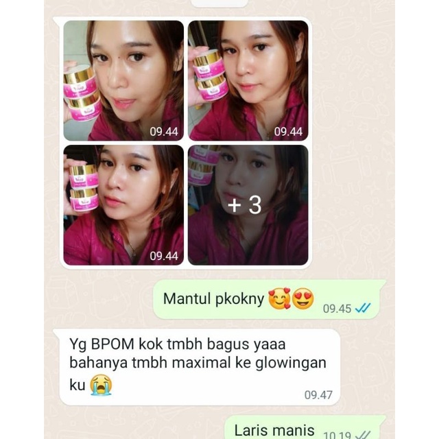 PAKET SKINCARE PEMUTIH WAJAH - CREAM BPOM NR GLOW RJN SKINCARE CEPAT PUTIH CEPAT GLOWING