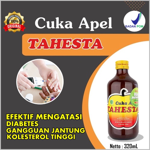 

BPOM TAHESTA Cuka apel untuk kesehatan obat penurun kolesterol tinggi herbal pencegah kanker Ampuh