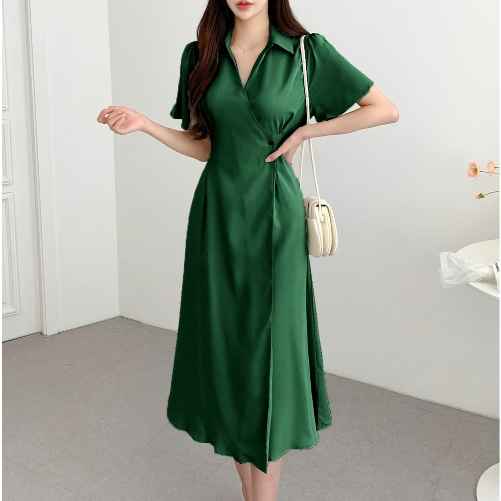 [HNFK] Dress Syani / Dress Wanita Korea / Casual Dress / Pakaian Wanita Dress / Dress Kondangan / Dress