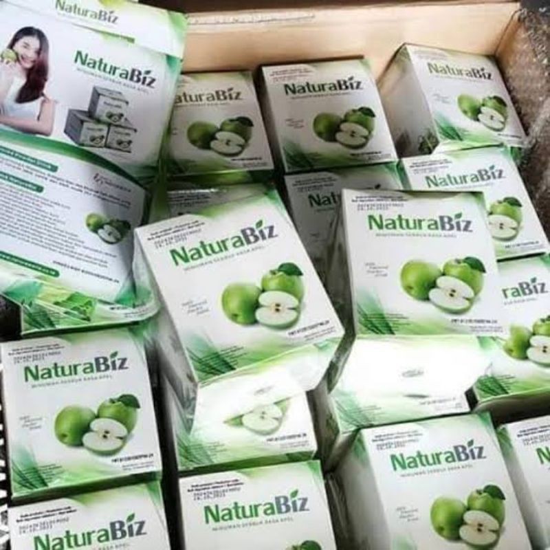 Naturabiz Minuman Serbuk Apel Plus Collagen Anti Penuaan Dini Kulit Jadi Lebih Kenyal Alami, natura 