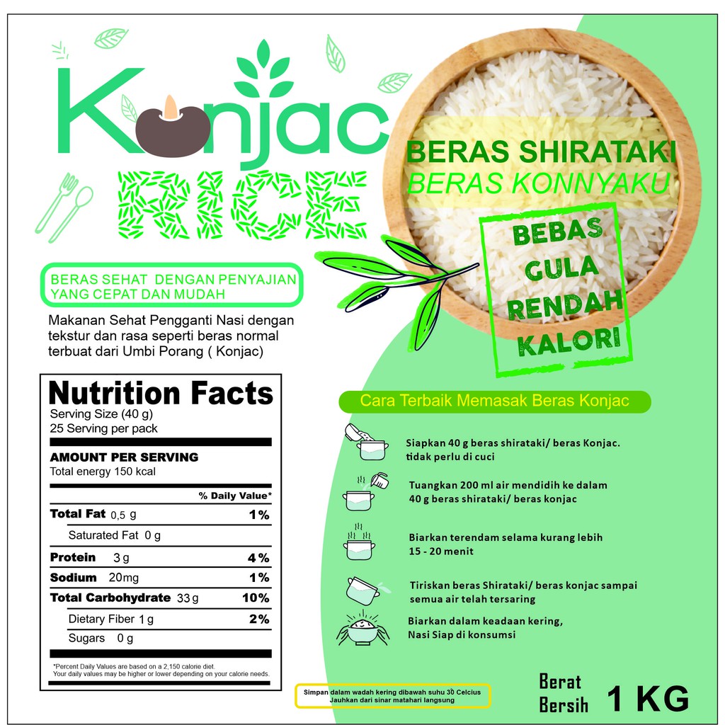 

beras konjac 1 kg