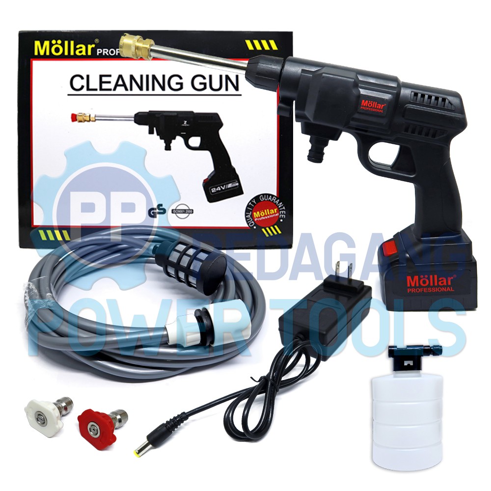 MOLLAR CORDLESS JET CLEANER 24V MESIN CUCI STEAM MOTOR MOBIL BATERAI