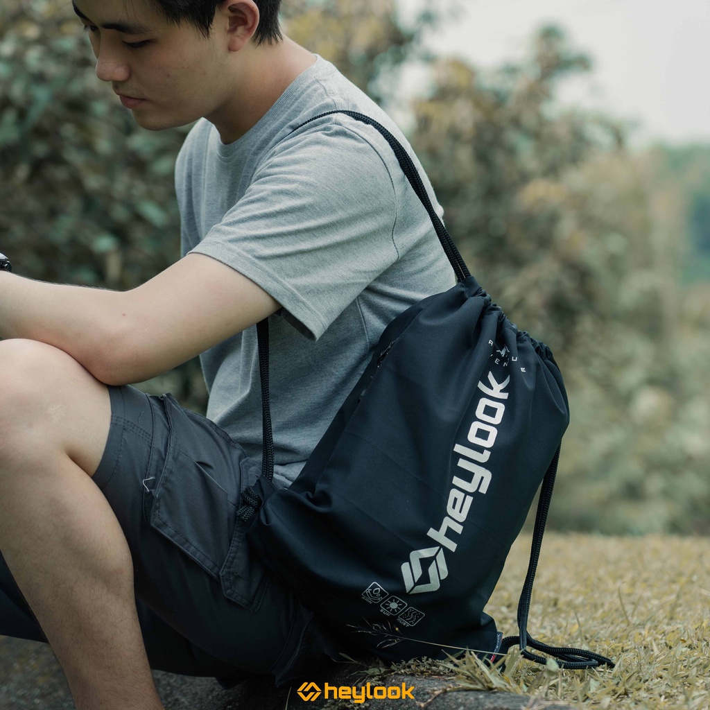 HEYLOOK Project - Tas Ransel Serut Pria Wanita Gymsack DRAWSTRING Olahraga