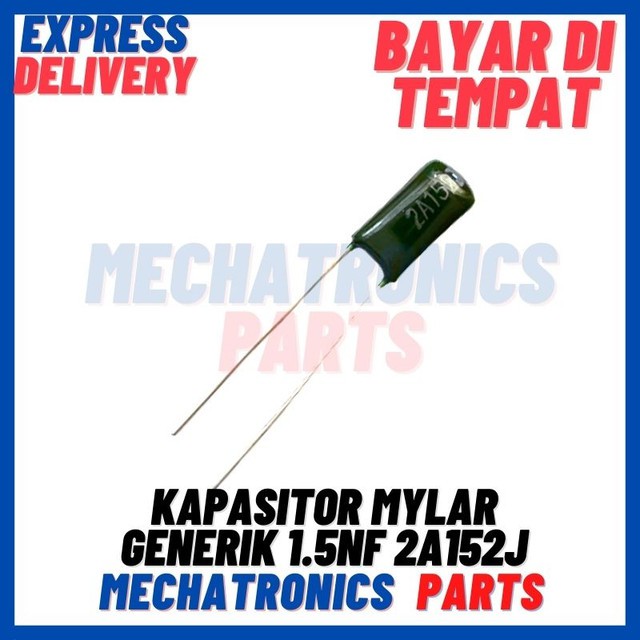 [PAS-9282] KAPASITOR MYLAR GENERIK 1.5nF 2A152J