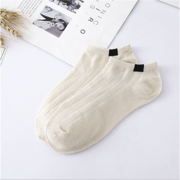 Kaos Kaki Wanita Polos Pendek Aksesoris Sepatu Murah Semata Kaki - LPM Shop-CREAM KKI