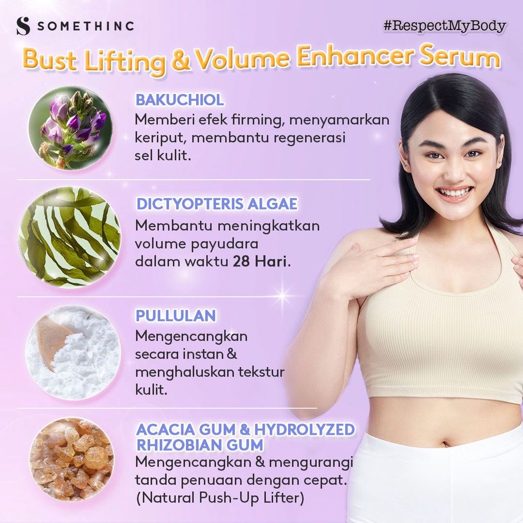 BPOM SOMETHINC BUST Firming Serum Breast Cream Krim Pengencang Pembesar Payudara