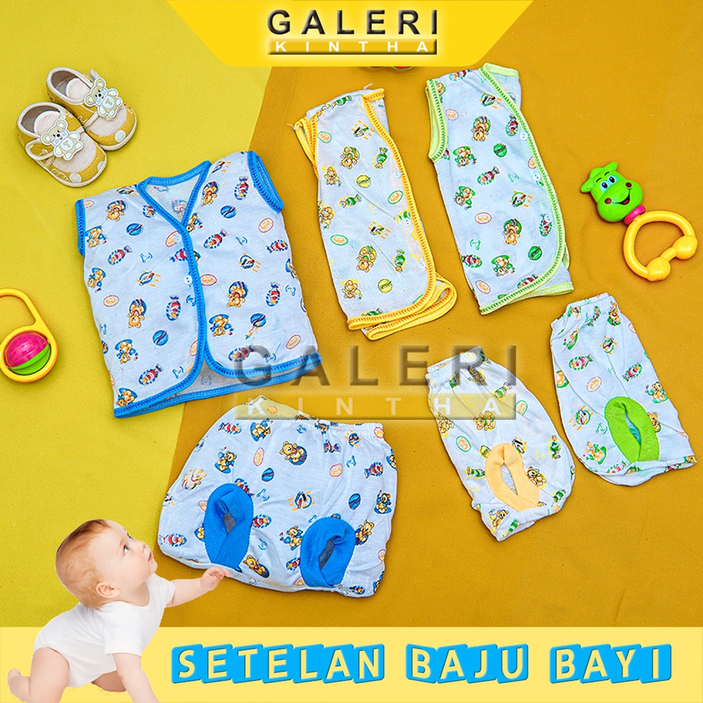 Baju Kutung Bayi Laki laki Perempuan Newborn 0 6 Bulan