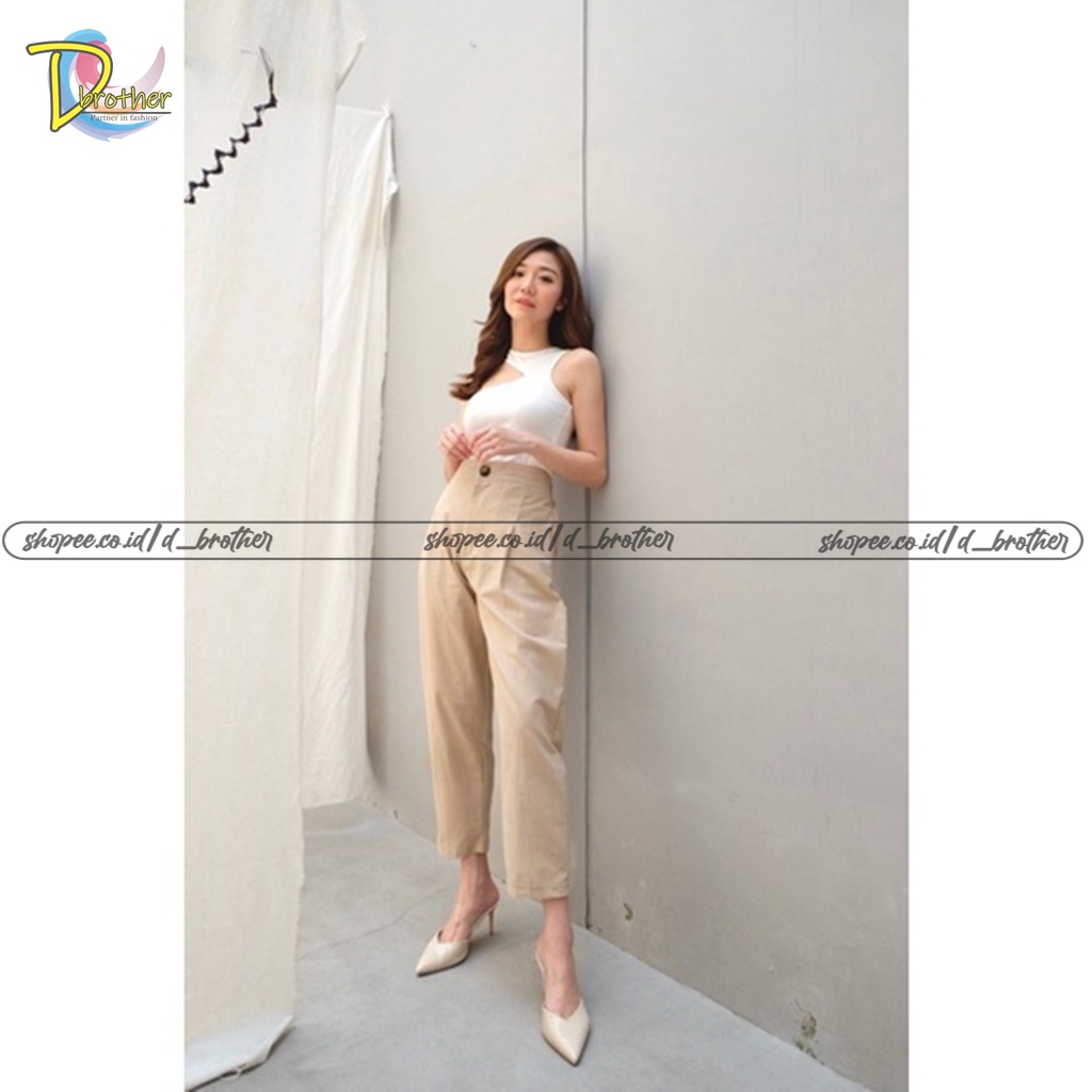 Celana Linen Model Terbaru - Pocket Linen Pants Rami - Celana Linen Kancing Satu Saku Bobok