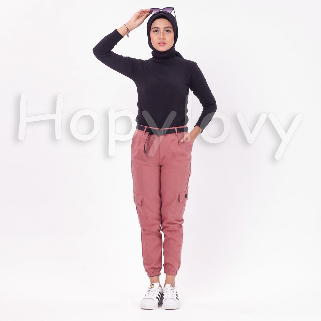 Celana Cargo Wanita | Cargo Pants Wanita | Celana Joger Wanita | Celana Jogger Kargo Lisha