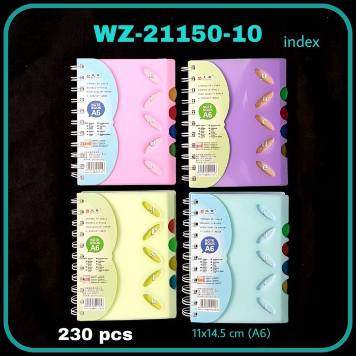 

Sale Mj2 Notebook Spiral A6-90 Index /Buku Catatan Spiral Bagus