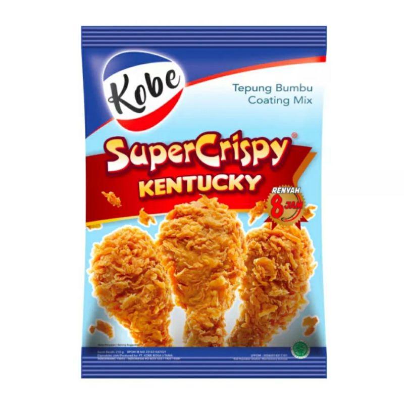 Kobe Tepung Supercrispy Kentucky Ayam 210 gr Serbaguna Spesial Bumbu Masak