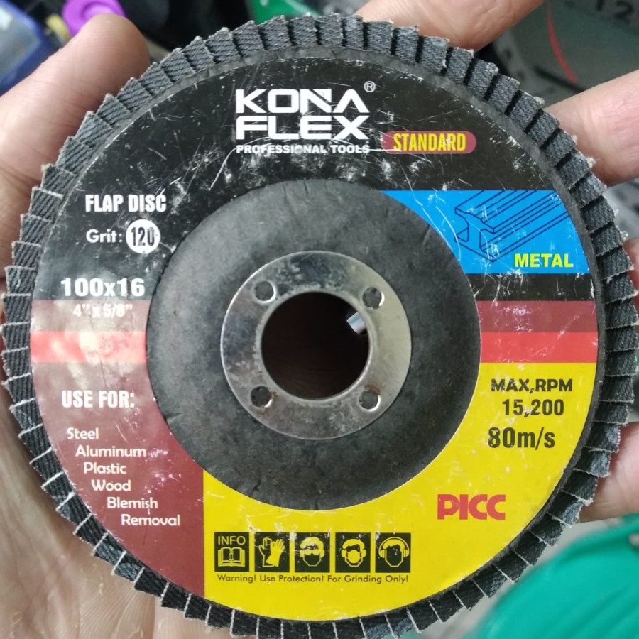 Amplas Susun Gerinda konaflex Amplas Flap Disc standart 4"