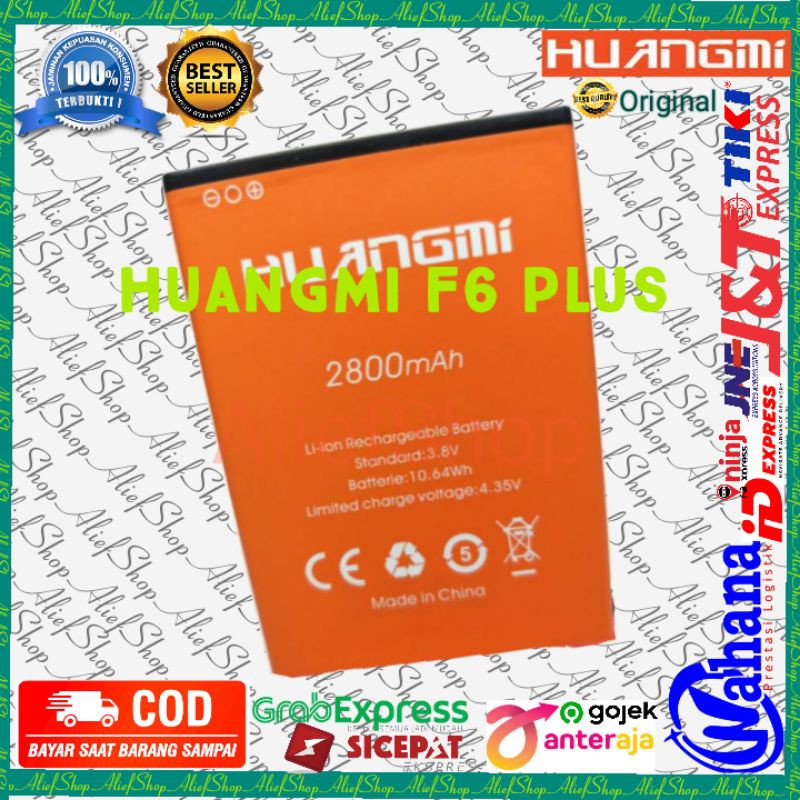 Batrai HUANGMI F6 + Plus Batre Huang Mi Baterai Original