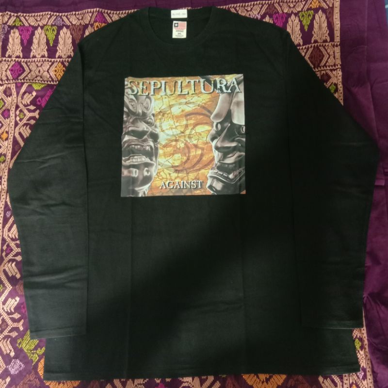 Long Sleeve Band Sepultura Second Bootleg (Sablon DTF)