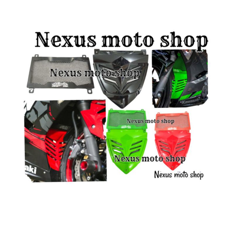 cover radiator ninja250 new plus vgrill ninja 250fi se ninja 250 2018