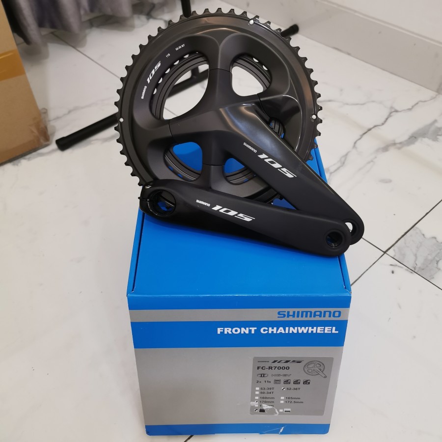 Crankset Shimano 105 FC-R7000 52-36T atau 53-39T 170mm - 53-39