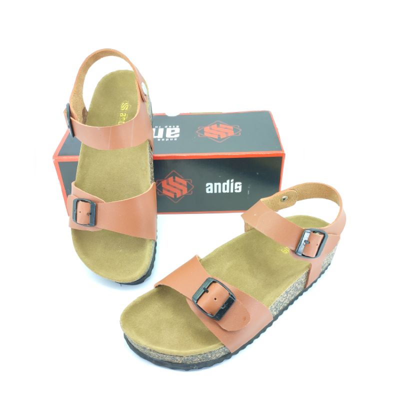 Sandal Birken Wanita Sendal Slide Model Gesper Tali Andis AF18