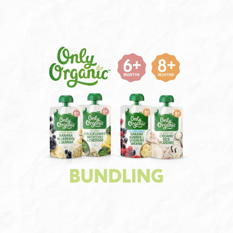 Bundling Only Organic Pouch 6m+ / 8m+ (@1 pouch/rasa)