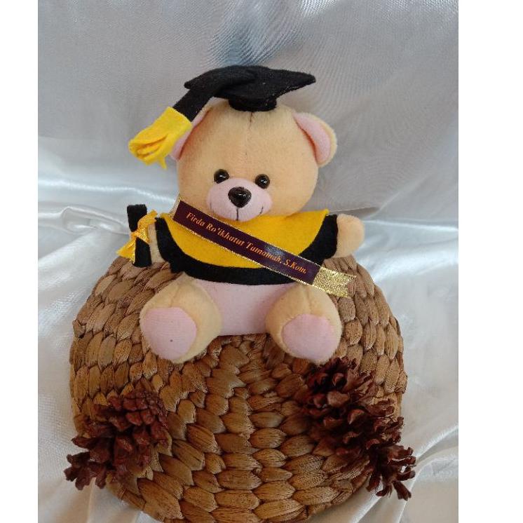 

[Art. 5422] Ready Boneka Wisuda/Graduation mini Uk 13cm cocok untuk isian hampers/Bucket